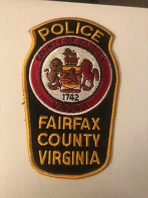 Virginia  Police  -   County Of Fairfax  Police VA  Police Patch • $0.79