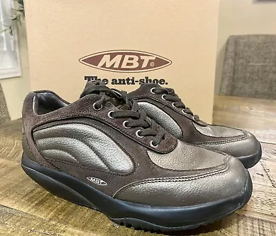 MBT Maliza Oxford Shoes Brown Leather Women Sz 7.5M #400149-22 Toning Walking • $29.95