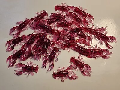 (30) 1  MINI CRAW Crappie Panfish Jig Crawfish Lure Soft Plastic Solid Body • $7.99