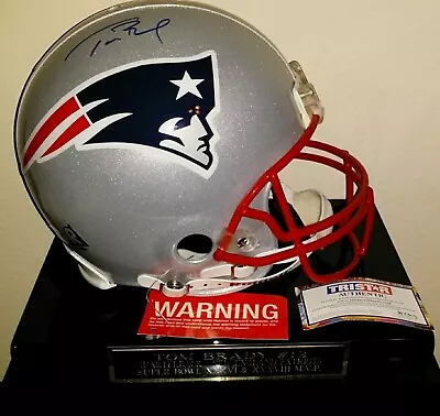 Autographed Tom Brady Full Size Patriots Riddell Proline Helmet W/COA & Case • $2450