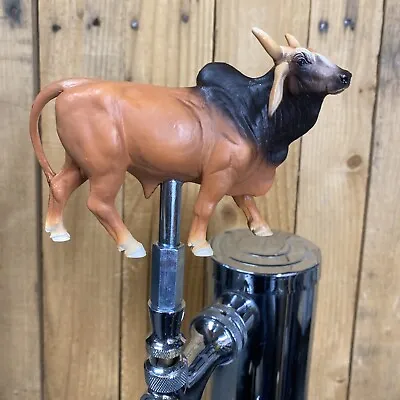 Brahman Bull TAP HANDLE For Beer Keg Kegerator Mini Pull Knob Farm Cattle • $39.99