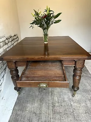 8 Foot Antique Oak Extending Farmhouse Kitchen Dining Table Quality Rare • £650