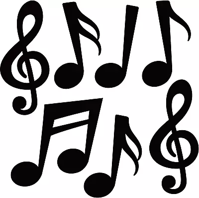 40 Pcs Music Notes Cutouts Music Party Decorations Musical Notes Silhouette For  • $33.99