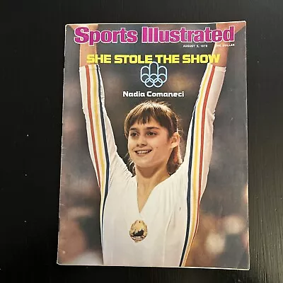 Nadia Comaneci SPORTS ILLUSTRATED August 2 1976 She Stole The Show! • $29.99