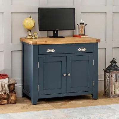 £499 • Buy Westbury Blue Painted Hideaway Home Office Computer Desk - Hidden Storage - BP54