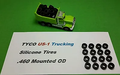 $13.49 • Buy ☆16 Silicone Tires☆ For TYCO US-1 Electric Trucking HO Slot Car Tires