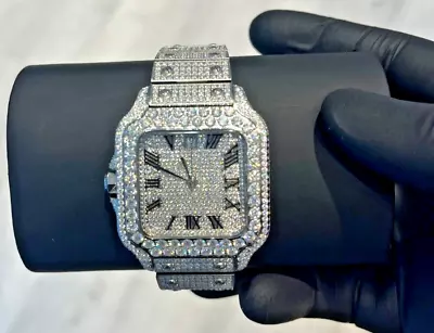 DIAMOND MOISSANITE 16ct VVS D Clarity Automatic Movement Watch • $999