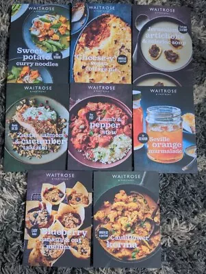 8 Waitrose Recipe Cards January 2024 • £1.99