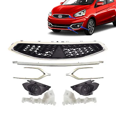 Front Grille/Bumper Trim/Fog Lamp Bezel Fits Mitsubishi Mirage Hatchback 2017-20 • $299.99