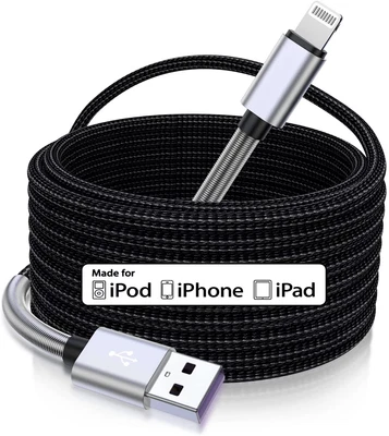 $20.86 • Buy 15 Ft Extra Long Iphone Charger Cord, [Apple Mfi Certified] Iphone Charging Cabl