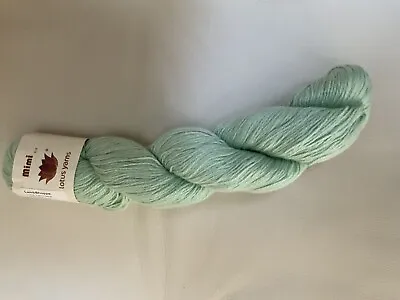 Lotus Yarn Mimi 100% Mink Pastel Green • $18