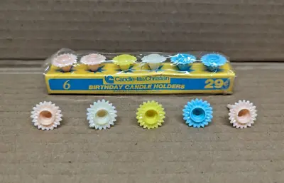 Lot Of 11 Vintage Birthday Candle Holders Candle-lite/Christian Flowers • $9.99