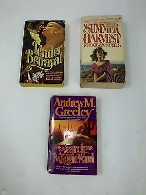 Lot Of 3 Paperback Romance Books Summer Harvest Tender Betrayal Maggie Ward • $3.49