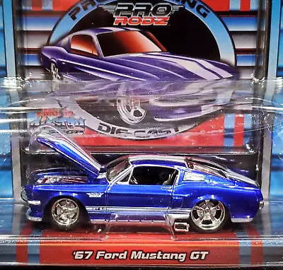 Maisto 67 1967 Ford Mustang GT Pro Rodz Pro Touring Style Detailed Car Met Blue • $9.99