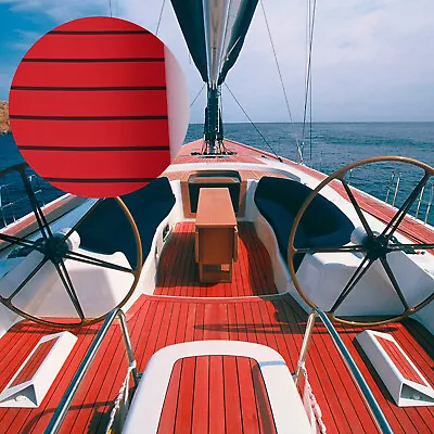 Marine Boat Flooring Faux EVA Foam Yacht Teak Decking Sheet Carpet Floor Pad Red • $47.50