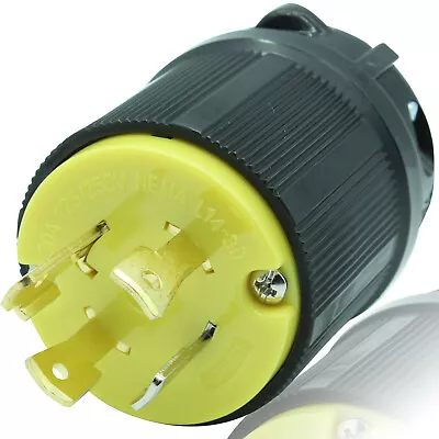 $15.97 • Buy Male L14-30p 220 Power Cord End 4-prong Twist Lock Generator Plug 30a 125/250v