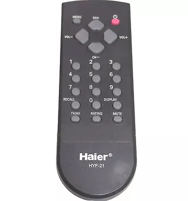 HAIER HYF-21 CELERA TV REMOTE CONTROL HYF-21 EN131AUV TN201AUV Tested Original • $4.99