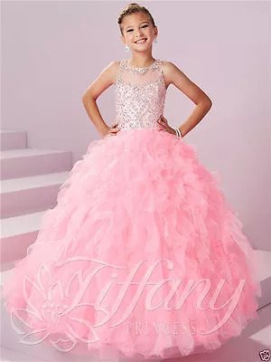 Princess Prom Birthday Party Ball Flower Girls Pageant Gown Formal Wedding Dress • $75.99