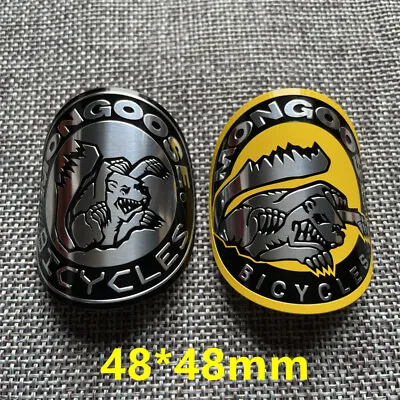 2pcs Mongoose Vintage Bicycle Head Badge Tag Bike Emblem Decals Stickers  • $15