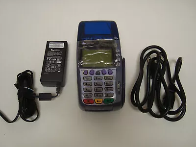 Verifone Omni 3750 Dual Comm Debit Credit Card Machine With Power Cord • $35