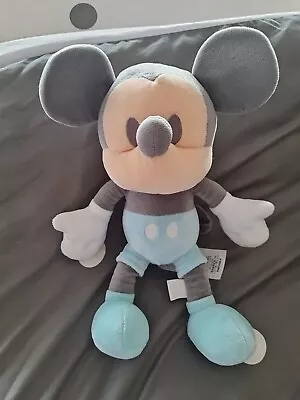 Disney Baby My First Mickey Mouse Blue Gray 11  Plush Stuffed Animal • £10
