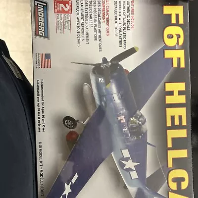 Lindberg F6F Hellcat #70501 Aircraft Model Kit 1:48 Scale - New & Sealed • $16