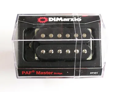 DiMarzio Regular Spaced PAF Master Bridge Black W/Chrome Poles DP 261 • $99