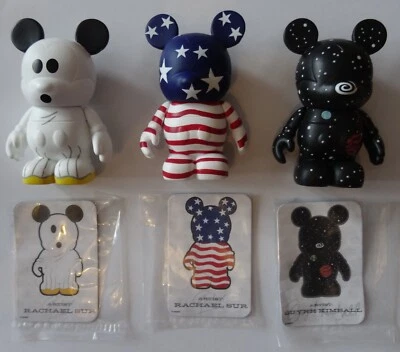 £9.99 • Buy Walt Disney Vinylmation Urban Vinyl 3  Collectible Figures X 3