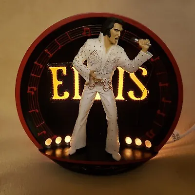 1995 Elvis Presley  On Stage In Hawaii  Lighted Collector Statue Plate • $39