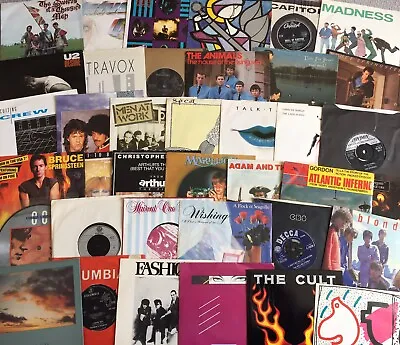 £13.99 • Buy 20 Random 7” Vinyl Singles Records Instant Starter Record Collection 60s 70s 80s