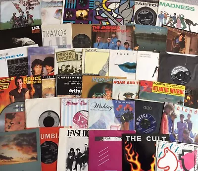 £13.99 • Buy 20 Random 7” Vinyl Singles Records Instant Starter Record Collection 60s 70s 80s
