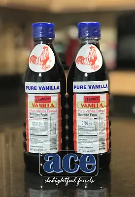 Two (2) Danncy Pure Mexican Vanilla Extract - Dark Color (12 Oz Each) • $17.50