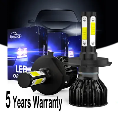 9003 HB2 LED Headlight Bulbs Kit High-Low Beam 1000W 100000LM Super White Bright • $29.98