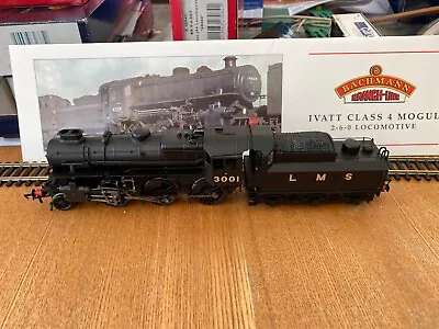 Bachmann Branchline 32-575 Ivatt Class 4 Mogul 3001 Lms Black Double Chimney • £51