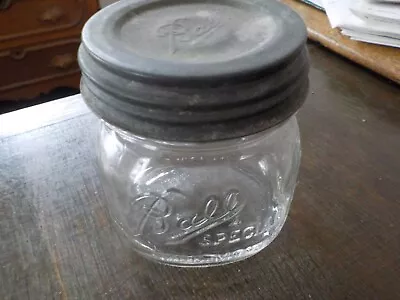Vintage BALL Special Wide Mouth Mason Pint Jar Ball Lid Clear • $10