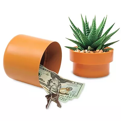 Flower Pot Secret Hidden Key Safe Lock Box Storage For Valuables And Emergencies • $16.99