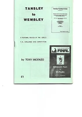 £0.99 • Buy FA Vase Final Programme Ticket 1983 Wembley Stadium Tony Incenzo Non-League Book