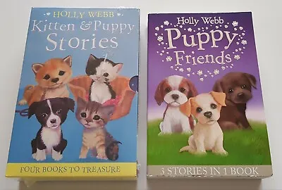 Holly Webb Kitten & Puppy Stories 4 Book BoxSet & Puppy Friends 3 Story Book. • £10