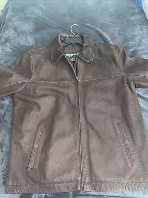 Vintage Eddie Bauer Large Leather Jacket • $39.99