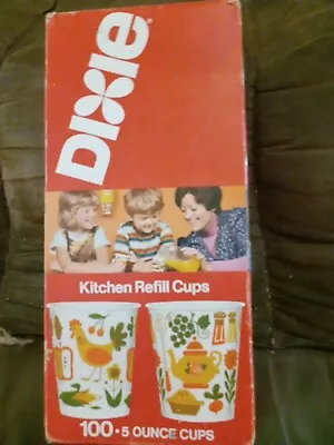 Vintage Dixie Kitchen Cups 70s 100 Pack • $15