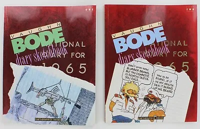 Vaughn Bode Diary Sketchbook V1 & V2 Fantagraphics Books SC 1990 Graphic Novels  • £39.36