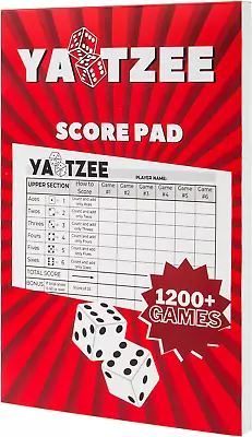 Score Pads For Yahtzee With Tear Off Pages: 6X9 200 Sturdy Score Sheets Large  • $16.24