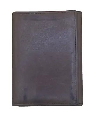 Vintage Bosca Italian Wallet Trifold Classic Full Grain Brown Hide Collection • $42.95