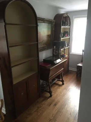 Vtg Pair Henredon Mahogany Bookcases - Stunning! • $2995