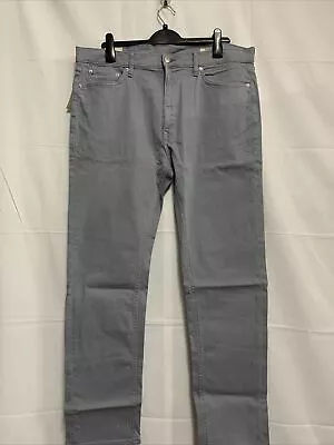 Ex M&S Mens Jeans Tapered W38 L31 Light Grey (1223) • £9.50