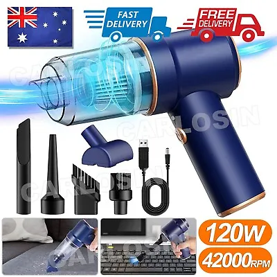 Handheld Cordless Vacuum Cleaner Home & Car Dust Blower Mini Air Duster 42000RPM • $20.85