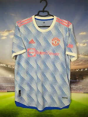 Manchester United Away Football Shirt 2021 - 2022 Adidas Authentic Mens Size L • $93.49