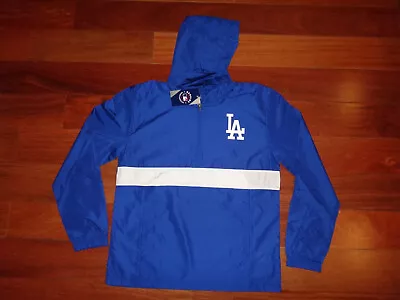 NWT Men's Los Angeles Dodgers MLB Lightweight Hooded Windbreaker Jacket • $32