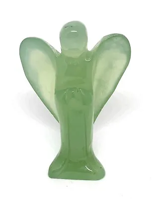 Green Nephrite New Jade Angel Hand Carved Ornament 7.8cm Height 96gms Weight • £39.99