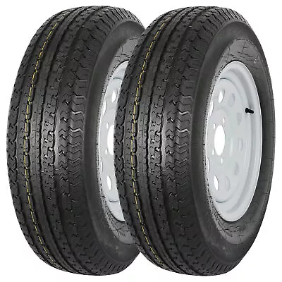 ST205/75R14 Radial Trailer Tire With Rim 8-Ply Load Range D Set Of 2 • $209.99